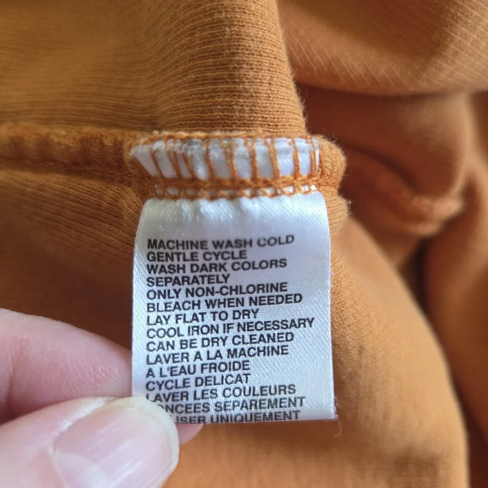 Tommy Bahama Mens Pullover XL Orange 1/4‎ Zip Mock Neck Long Sleeve Ribbed